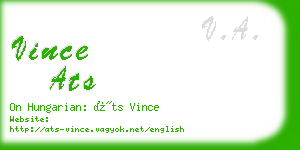 vince ats business card